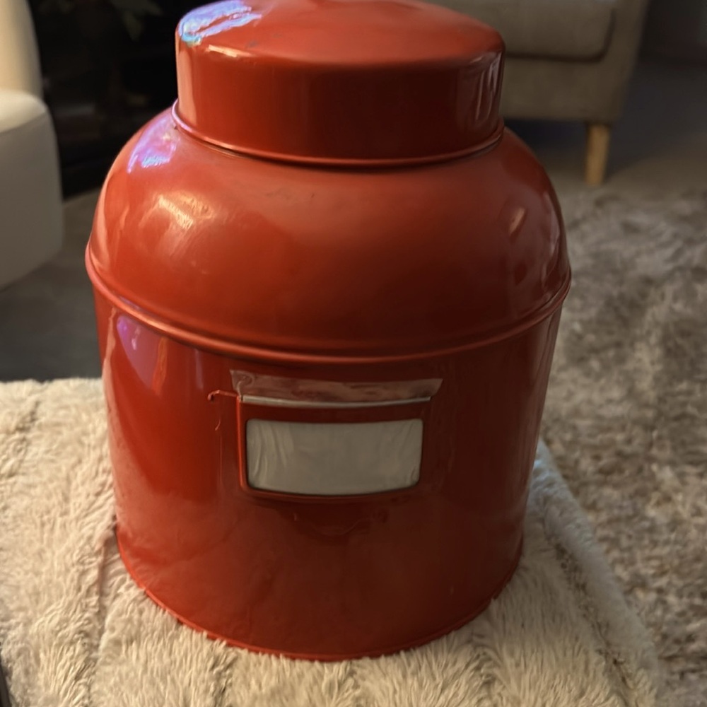 Vintage Enamel Tea Canister